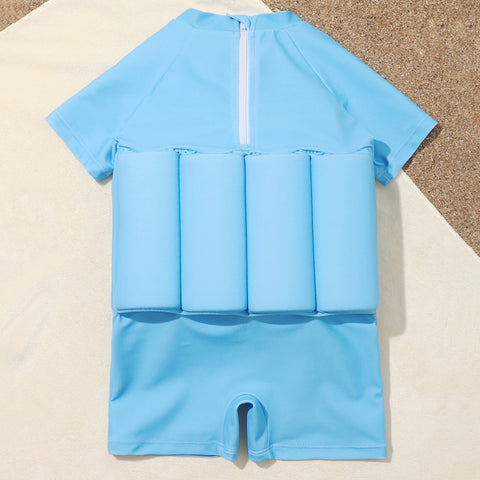 Floating Swimsuit for Kids - One-Piece with Removable Buoyancy Bars!