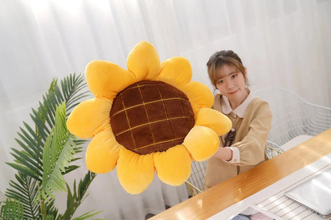 Stuffed Soft Plant Sunflower Plush Toy – Cute Plush Cushion