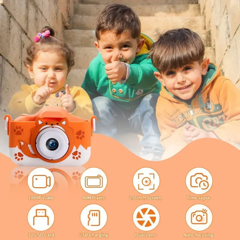 PixelCam Digital Camera with 1080P Video – Perfect First Camera for Children