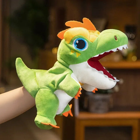 Cute Tyrannosaurus Rex Hand Puppet Plush Toy – Interactive Glove Doll