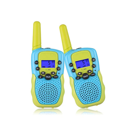 2 Walkie Talkie for Kids – 22 Channels, 2 Way Radios, LCD Backlit Screen, Flashlight