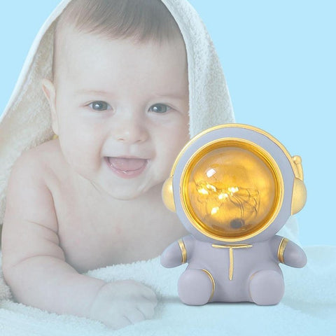 Astronaut Night Light Piggy Bank – Creative Coin Saving Box for Kids' Bedroom Decor