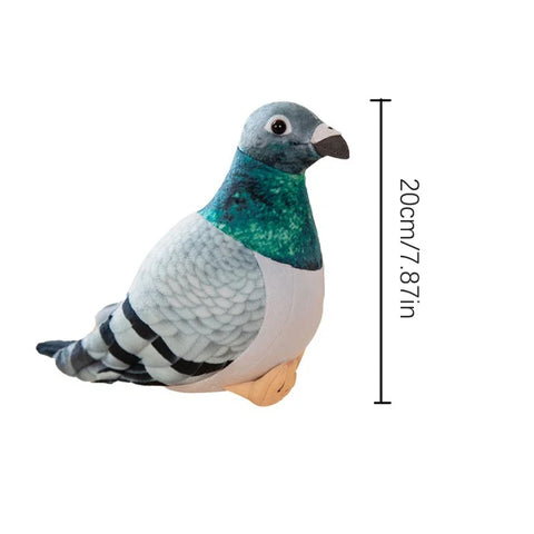 Lifelike Bird Plush Toys – Simulation Pigeon and Dove Stuffed Animals
