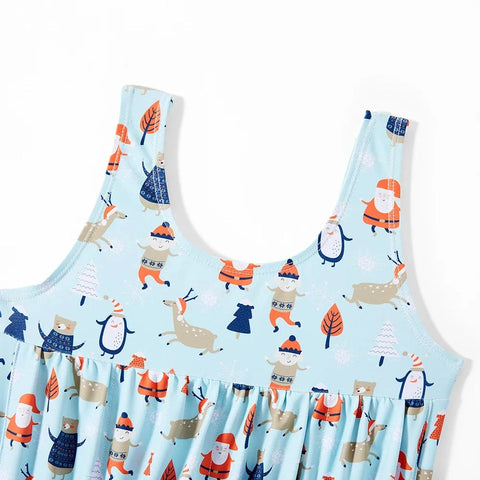 Christmas Themed Floatation Swimsuit Safe & Fun Water Play! Teeny Pandas