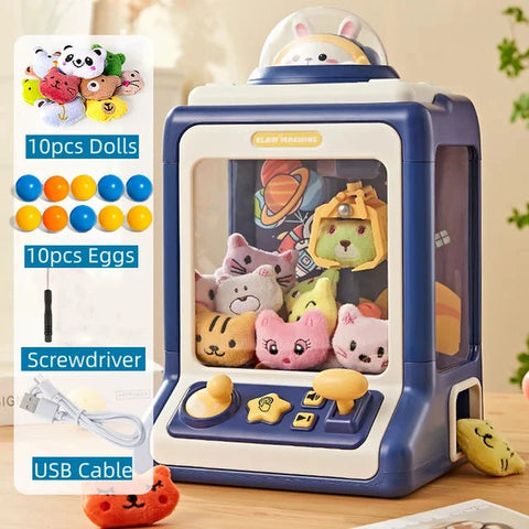 Mini Animal Claw Machine for Kids - Interactive Game with Lights & Music! Teeny Pandas