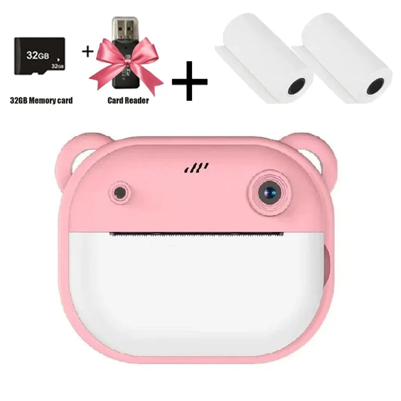 Kids Digital Thermal Print Camera - Creative Play for Kids Teeny Pandas