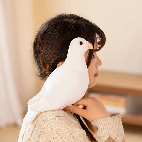Lifelike Bird Plush Toys – Simulation Pigeon and Dove Stuffed Animals