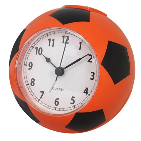 Soccer Ball Alarm Clock - Silent 3D Football Shaped Clock for Students and Kids