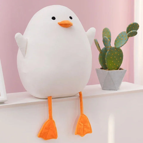 Duck Pillow Plush Toy – Adorable Round Plush Cushion