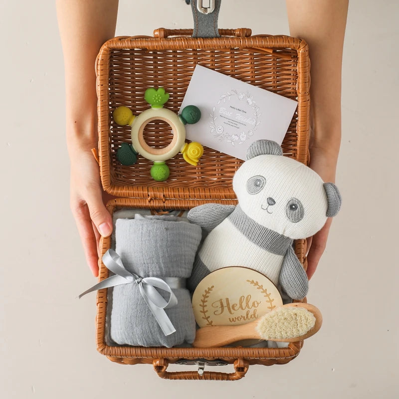 Newborn Baby Gift Set Teeny Pandas
