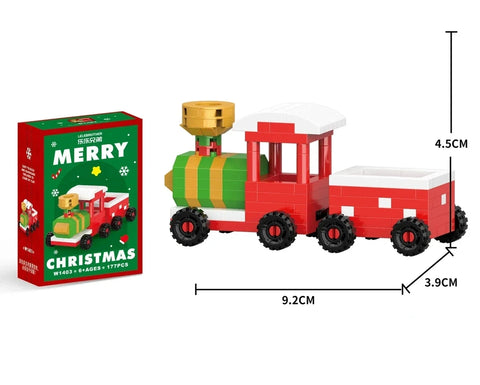 Christmas Holiday Snowman Building Blocks Set - Educational Toy for Children!