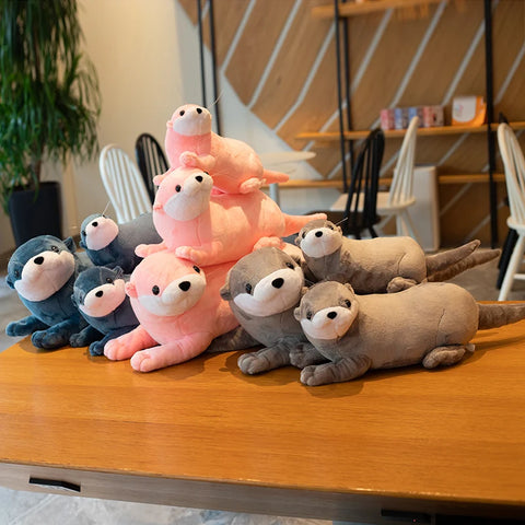 Lovely Otter Plush Toy – Realistic Stuffed Wild Animal Doll