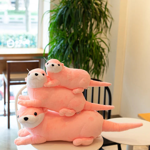 Lovely Otter Plush Toy – Realistic Stuffed Wild Animal Doll