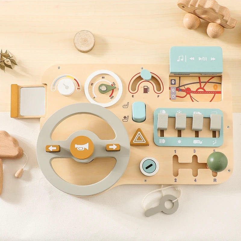Montessori Steering Adventure Wheel for Kids - Fun and Educational! Teeny Pandas