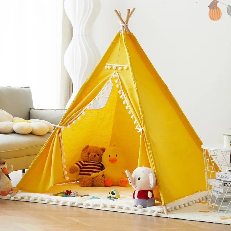Kids Teepee Tent – Indoor &amp; Outdoor Playhouse for Imaginative Fun Teeny Pandas