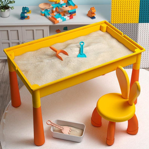 5-in-1 Kids Activity Table - With Chair Set & Marble Run!