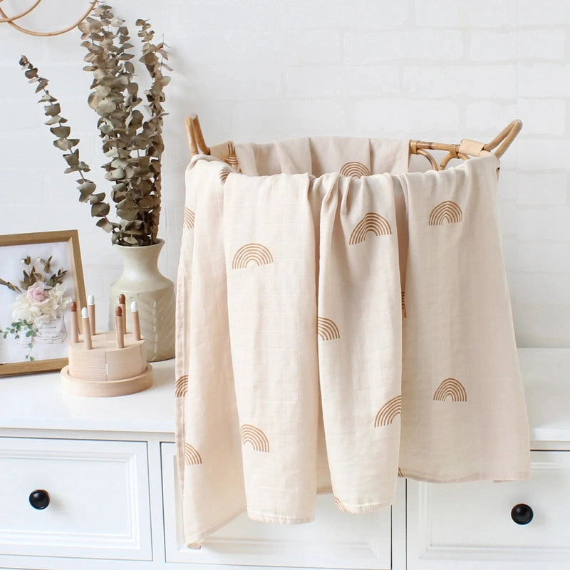 Gentle Bamboo Cotton Swaddle - Luxurious Comfort and Breathable Swaddle Teeny Pandas
