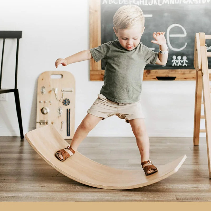 Kids Wobble Balance Board – Eco-Friendly Toy for Endless Imagination Teeny Pandas