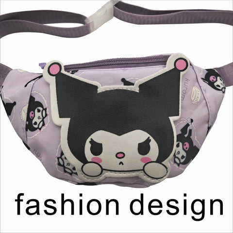 Cute Anime Cat Fanny Pack for Kids – Nylon Crossbody Bag