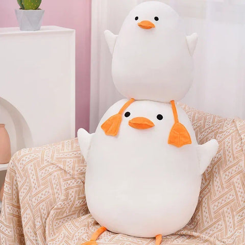 Duck Pillow Plush Toy – Adorable Round Plush Cushion