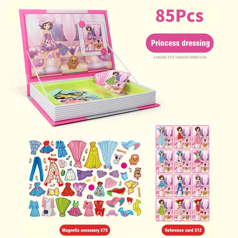 3D Magnetic Puzzle Book Set | Montessori Play