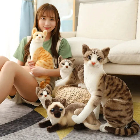 Cute Plush Cat Doll – Soft Stuffed Kitten Toy