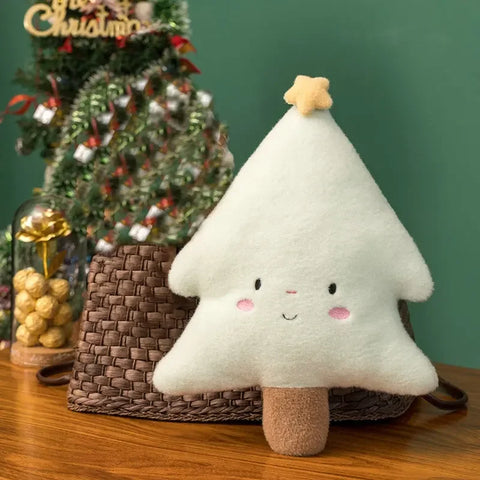 Christmas Gingerbread Plush Pillow – Festive Stuffed Cookie & Cabin Plushie
