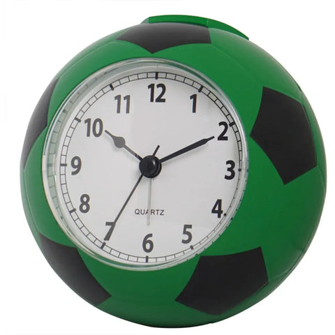 Soccer Ball Alarm Clock - Silent 3D Football Shaped Clock for Students and Kids