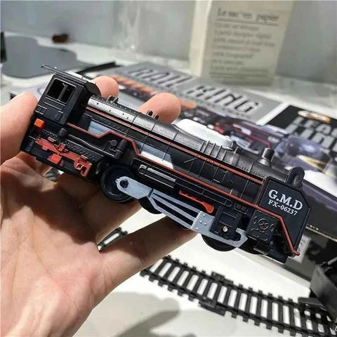 Electric Train Toy with Light & Track Assembly Teeny Pandas