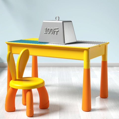 5-in-1 Kids Activity Table - With Chair Set & Marble Run!