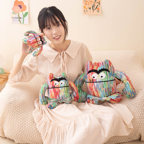 Cute Funny Demon Big Mouth Monster Plush Toys – Stuffed Anime Dolls