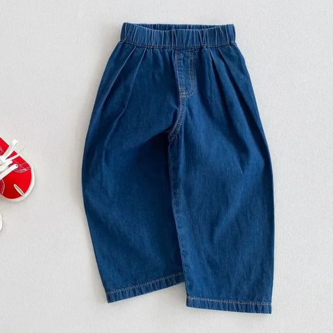 Kids Loose Jeans – Fashionable Denim Wide-Leg Trousers for Boys & Girls
