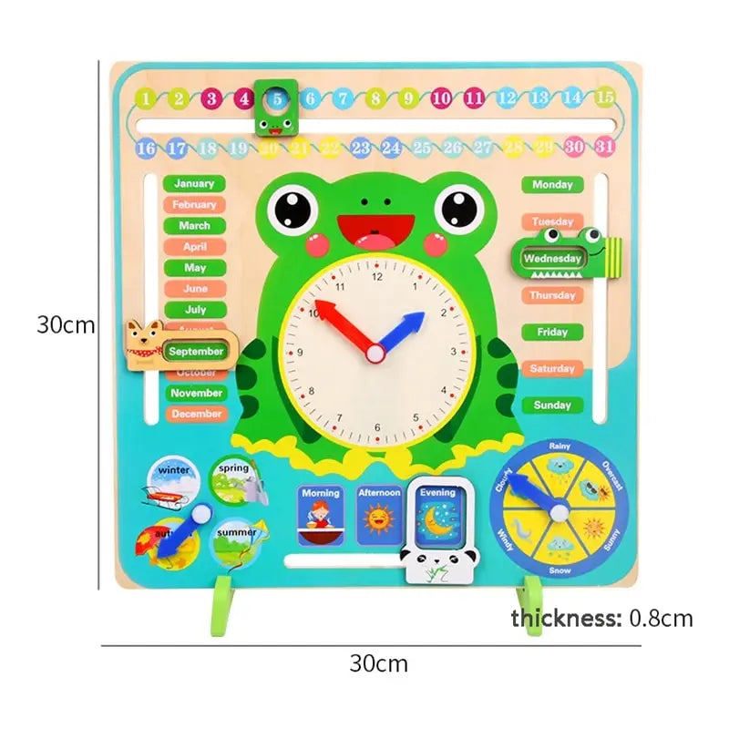 Montessori Wooden Calendar – Hands-On Learning for Kids Teeny Pandas