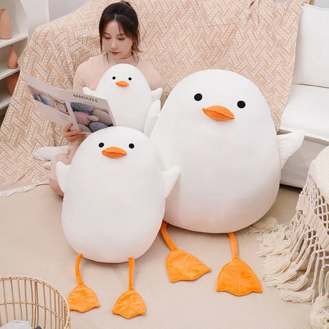 Duck Pillow Plush Toy – Adorable Round Plush Cushion