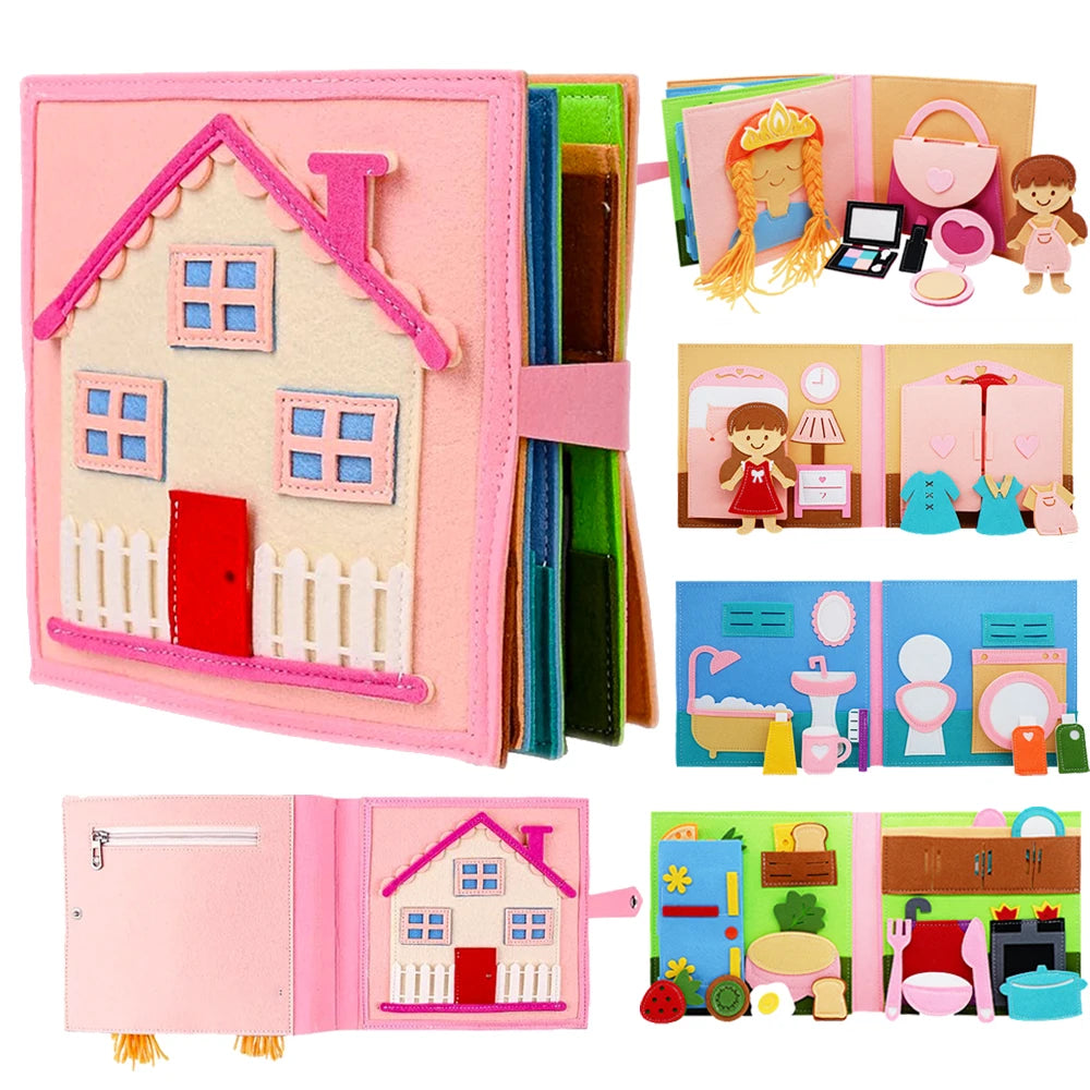 Interactive 3D Montessori Busy Book - Promotes Imagination and Creativity! Teeny Pandas