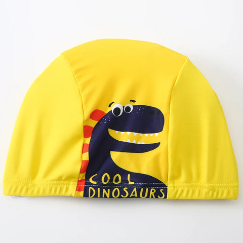 Boys Flotation Dinosaur Print Yellow Swimsuit