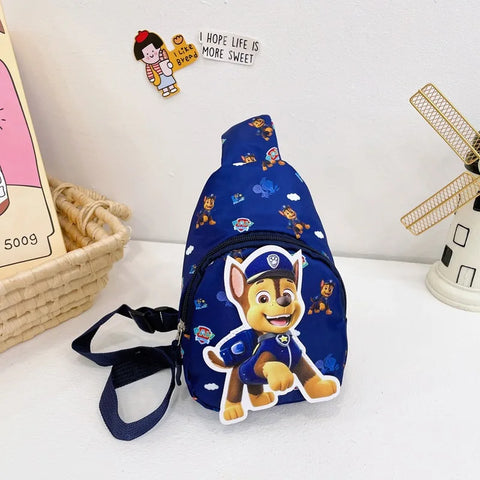 Kids Cartoon Dog Chest Bag – Mini Outdoor Shoulder Bag for Boys