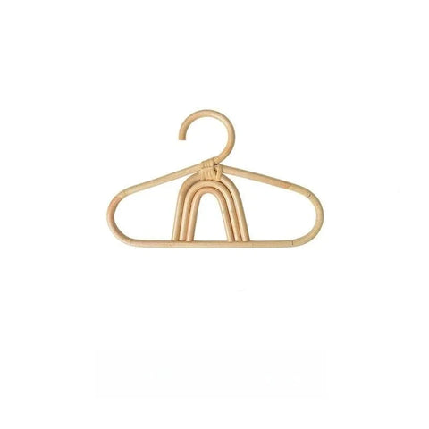 Eco-Friendly Kids Rattan Clothes Hanger - Non-toxic and Durable! Teeny Pandas