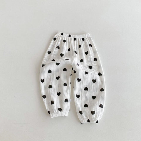 Anti-Mosquito Floral Harem Pants for Kids - Summer Loose Casual Trousers