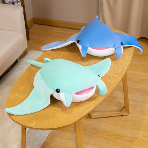 Cartoon Fish Manta Ray Plush Toy – Kawaii Devil Ray Stuffed Pillow