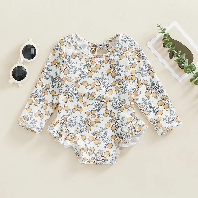 Ruffle Backless Bodysuit for Toddlers - For a Elegant Summer Look! Teeny Pandas