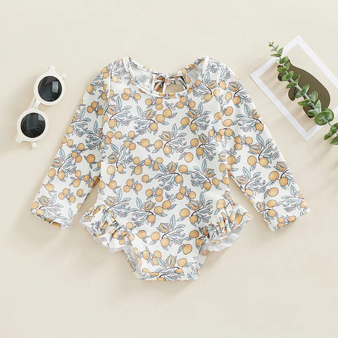 Ruffle Backless Bodysuit for Toddlers - For a Elegant Summer Look! Teeny Pandas