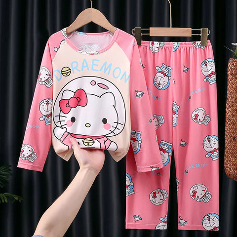 Hello Cat Children's Pajama Set – Cozy and Comfortable Sleepwear for Boys and Girls