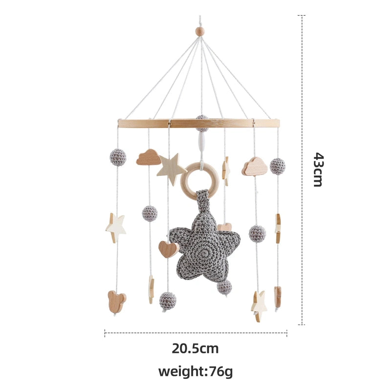 Baby Crib Mobile Hanger with Rotating Toy - Brings Peaceful and Captivating Motion Teeny Pandas