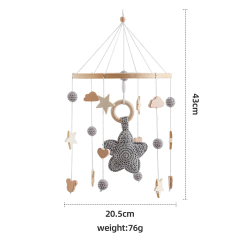 Baby Crib Mobile Hanger with Rotating Toy - Brings Peaceful and Captivating Motion Teeny Pandas