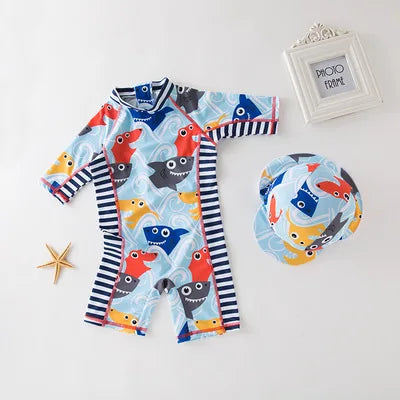 Kids Swimwear with Cap