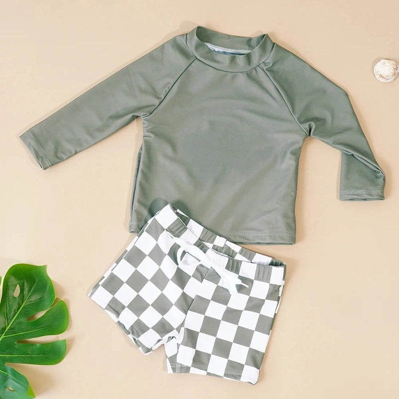 Toddler Sun Protection Swim Set - Safe, Comfortable & Ready for Fun! Teeny Pandas