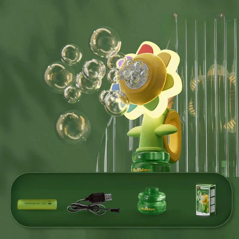 Sunflower Bubble Machine Toy - Endless Fun, Endless Bubbles!