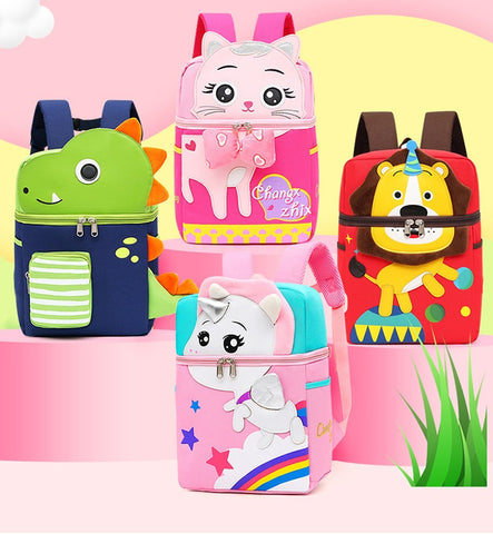 Cartoon Animal Backpack for Boys & Girls
