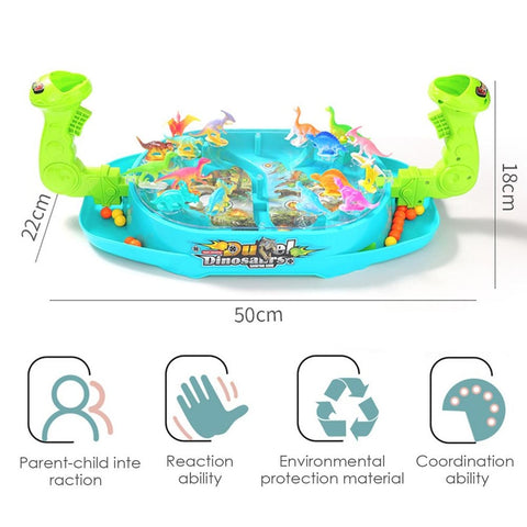 Dinosaur Battle Catapult 2-Player Marble Game